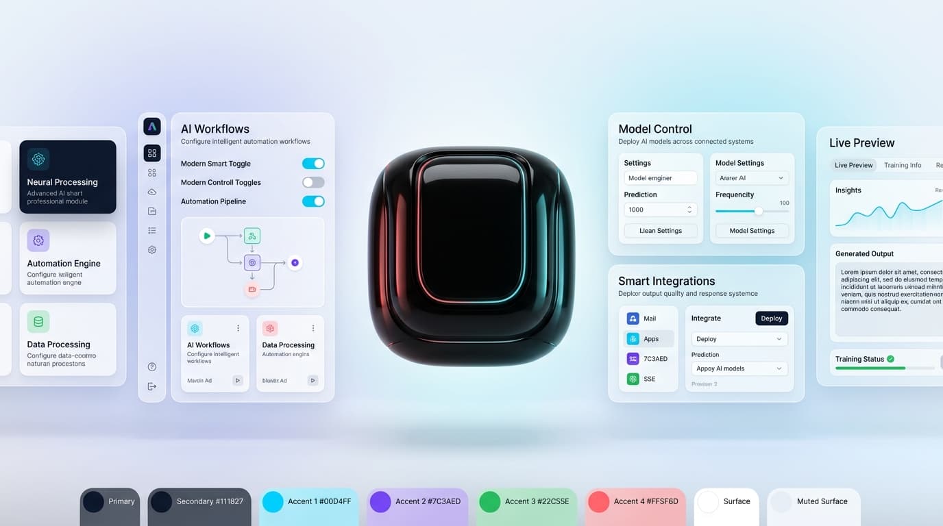 AI solutions workflow and automation product interface